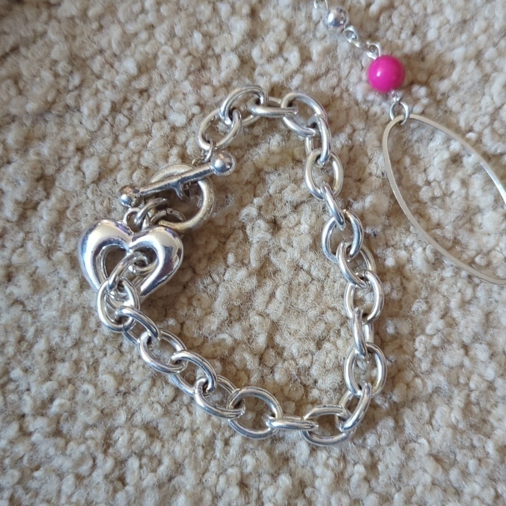 My style Earrings & Necklace, Two Necklaces and Bracelet Chunky Jewelry Bundle - Picture 4 of 5